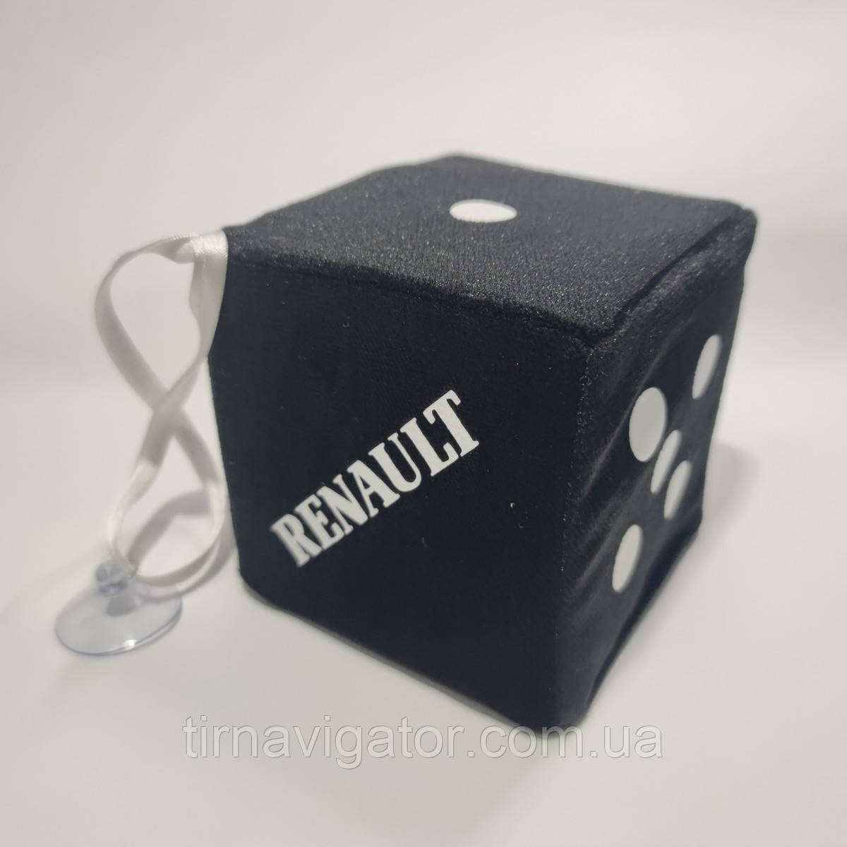 Кубик RENAULT чорний одинарний 10х10см декоративний, фото 1
