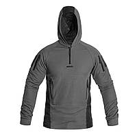 Термокофта худи Helikon-Tex Range Hoodie-TopCool-Shadow Grey/Black,тактическая еластичная кофта НАТО серая