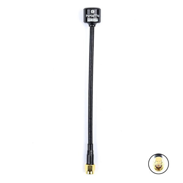 Антена RHCP 5.8G mini Lollipop 4 148mm 2.8Dbi, SMA-Male, чорна