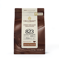 Молочний шоколад Callebaut №823, 33.6%, 2.5 кг, оригінальне пакування