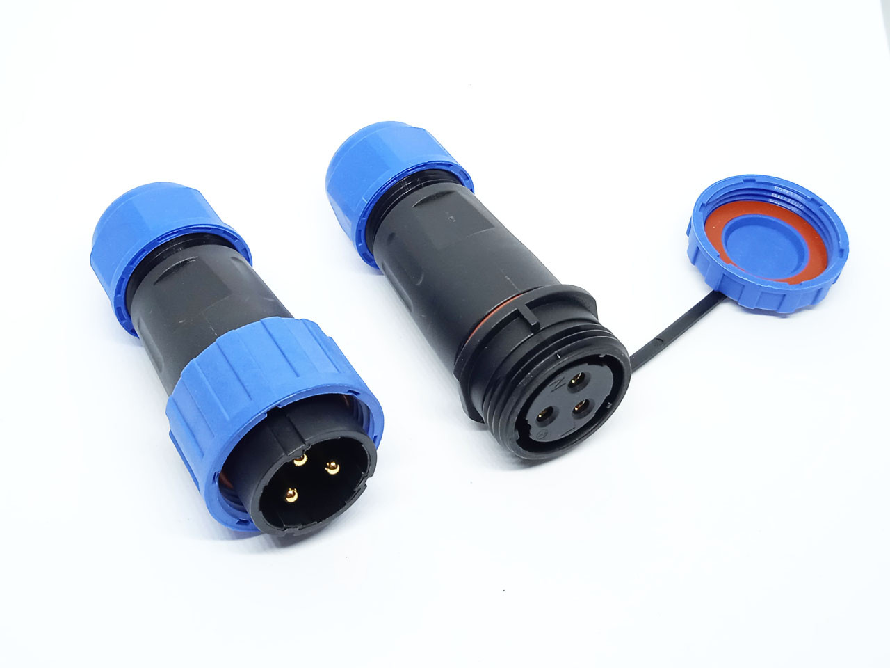 Герметичний роз'єм S-LD20-3pin IP-68 під викрутку