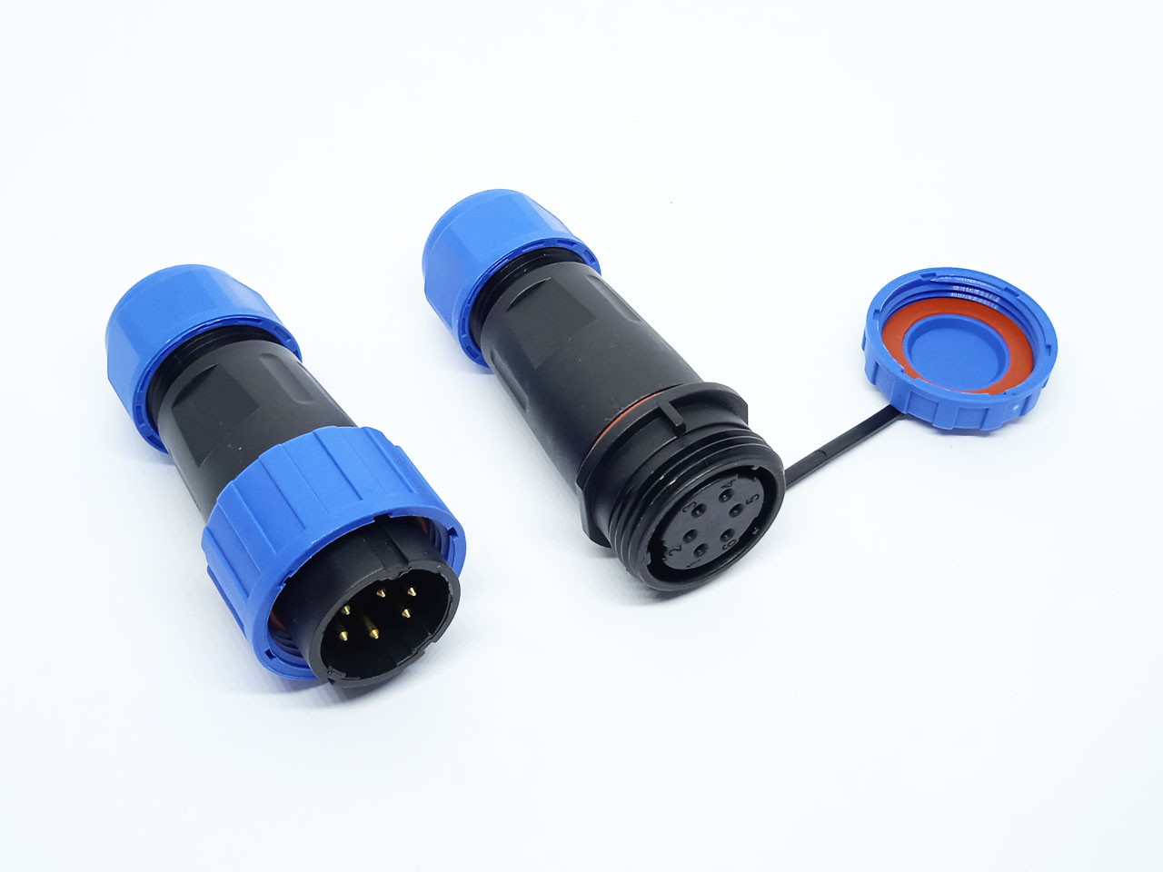 Герметичний роз'єм S-LD20-6pin IP-68 під викрутку