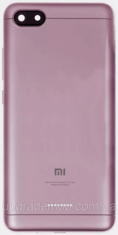 Задня кришка Xiaomi Redmi 6A 2 /16 Gb Global version на 1 Sim-карту рожева + скло камери