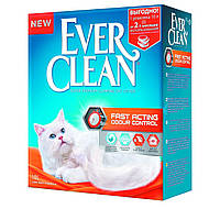 Комкующийся наполнитель для туалета кошек мгновенный контроль запахов Эвер Клин (Ever Clean ) Fast Acting 6 л