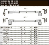 Провода зажигания высоковольтные ВАЗ 2120. 21213 1.7 - Tesla Silicone Basic (T419Н)