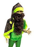 Дитячий карнавальний костюм Лісовика з бородою, костюм Лісовика для карнавалу