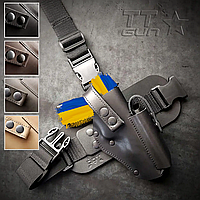 Настегенна кобура для пістолета ТТ Gun Holster, з кишенею для магазину, колір чорний/коричневий/оліва/койот