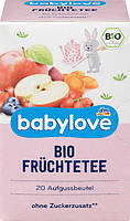 Органічний дитячий фруктовий чай Babylove Bio fruchtetee, 40гр (20 пакетиків)