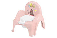Горшок-стульчик детский музыкальный "Лесная сказка" (светло-розовый) PO-073-107 TEGA