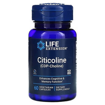 Life Extension Citicoline (CDP-Choline) 60 рослинних капсул