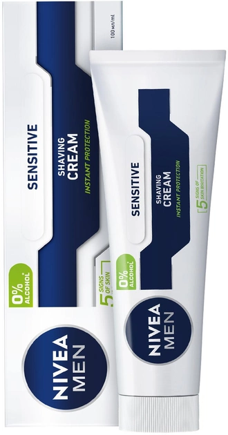 Крем NIVEA для гоління 100 мл Sensitive для чутливої шкіри