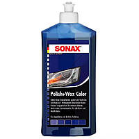 SONAX POLISH+WAX COLOR кольоровий поліроль з воском (чорний) 250 мл Синій