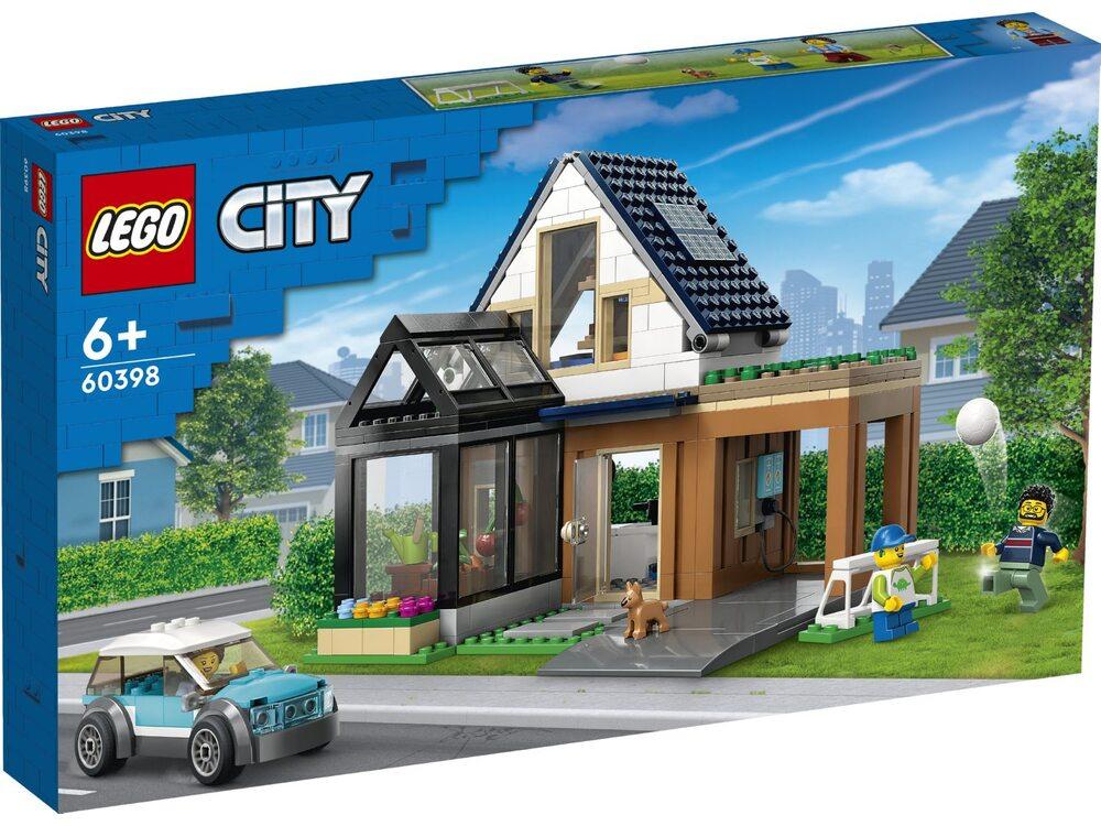 Конструктор LEGO City Сімейний дім та електромобіль (60398), фото 1