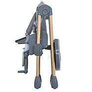 Стільчик для годування El Camino ME 1115-W CRAFT Gray від народження до 3 років, фото 6