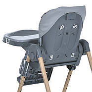 Стільчик для годування El Camino ME 1115-W CRAFT Gray від народження до 3 років, фото 8