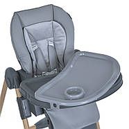 Стільчик для годування El Camino ME 1115-W CRAFT Gray від народження до 3 років, фото 9