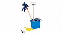 Дитячий ігровий набір для прибирання "Чистюля"416OR відро з віджиманням (Синій) Ама