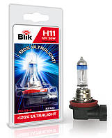 Лампа автомобільна BLIK H11 12V55W PGJ19-2 +120% 42333 BLIK