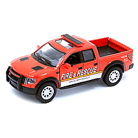 Дитяча модель машинки пікап Ford F-150 SVT Raptor Supercrew Kinsmart KT5365WPR інерційна, 1:40 (Red) Ама