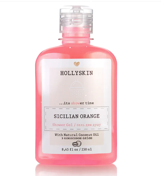 Натуральний гель для душу HOLLYSKIN Sicilian Orange, фото 1