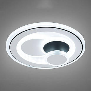 Настінно-стельовий LED світильник 38 Вт колір каркасу білий з чорним D-23174