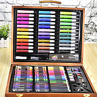 Чемоданы для рисования, набор для творчества в чемодане, чемоданчик юного художника (150 предметов), SLK