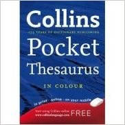 Collins Pocket Thezaurus in colour