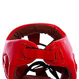 Шолом боксерський шкіряний VELO з ліцензією AIBA 3080 (розміри S-XL), фото 5
