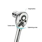 Набір головок, інструменти для авто 46 предметів у валізі, фото 3