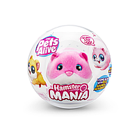 Інтерактивна м'яка іграшка Кумедний хом'ячок PETS ALIVE S1 Pets & Robo Alive 9543-2 рожевий Ама