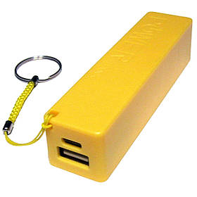 Корпус power bank 18650х1 USB жовтий