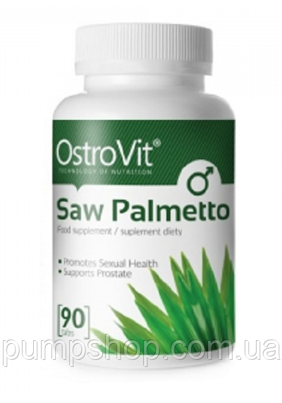 Екстаркт ягоди пальмето Ostrovit Saw Palmetto 1000 мг 90 таб.