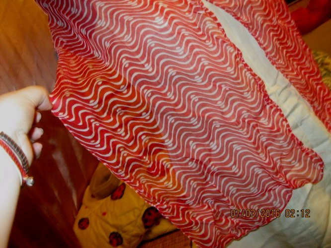 Легкий шарф платок красный фирменный вискоза - фото 3 - id-p367377163
