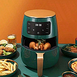 Аерофритюрниця Cheffinger 4.5л з духовкою 8 програм 1400Вт CF-AFRY4.5 Green, фото 3