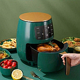 Аерофритюрниця Cheffinger 4.5л з духовкою 8 програм 1400Вт CF-AFRY4.5 Green, фото 4