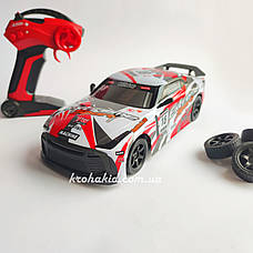 Машинка для дріфту з прискоренням на радіокеруванні Nissan GT-R 4WD Ніссан ГТР на радіокеруванні машина дрифт, фото 2
