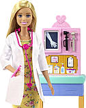 Лялька Барбі Педіатр блондинка Ігровий набір Barbie Pediatrician Playset, Blonde Doll GTN51 Mattel Оригінал, фото 5