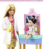 УЦІНКА! Лялька Барбі Педіатр блондинка Ігровий набір Barbie Pediatrician Playset, Blonde Doll GTN51 Mattel Оригінал, фото 5