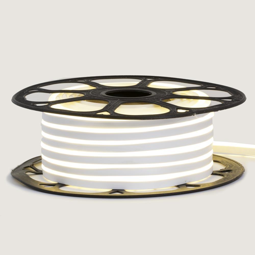 Неонова стрічка світлодіодна біла 12 V 8 х 16 пВх smd2835 120 LED/м 8 Вт/м IP65