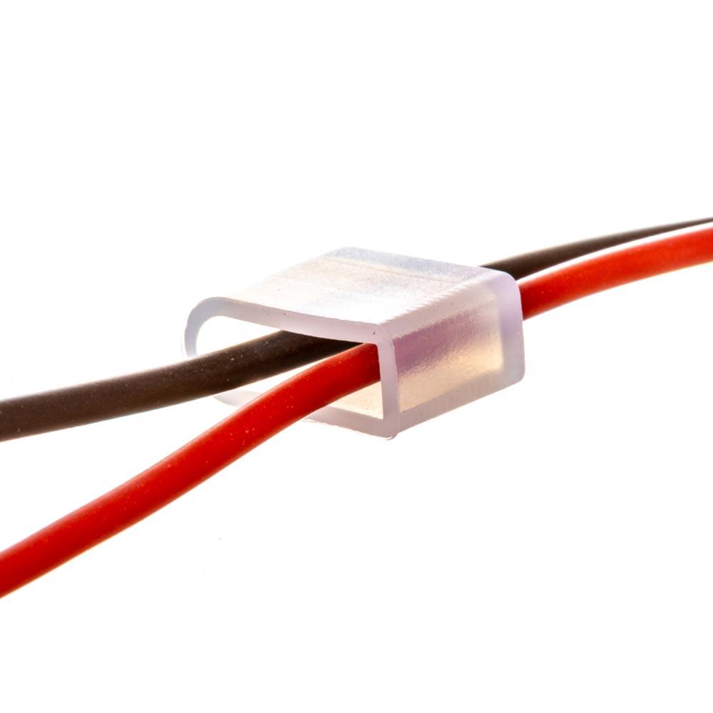 Комплектуючі до LED неону 6 мм 12 В (2 дроти + 2 заглушки)