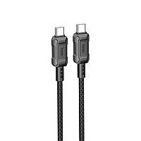 Кабель HOCO X94 Leader 60W charging data cable Type-C to Type-C Black