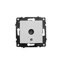 Механізм розетки ТВ прохідної білий OVIVO Electric серія GRANO (Без одинарної рамки)