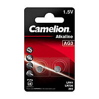 Батарейка CAMELION AG3 Button cell BP2 2шт (C-12050203)