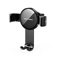Автотримач для телефону Vention Auto-Clamping Car Phone Mount With Duckbill Clip Black Disc Fashion Type