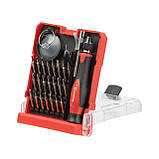 Викрутка прецизійна з комплектом насадок 29 од, Cr-V INTERTOOL VT-3336 mst, фото 7