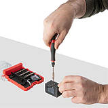 Викрутка прецизійна з комплектом насадок 29 од, Cr-V INTERTOOL VT-3336 mst, фото 10