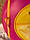 Тюбінг надувний / Ватрушка / Надувні санки ПВХ діаметром 120 см, 3 ручки, мотузка, колір жовто-рожевий Velo, фото 2