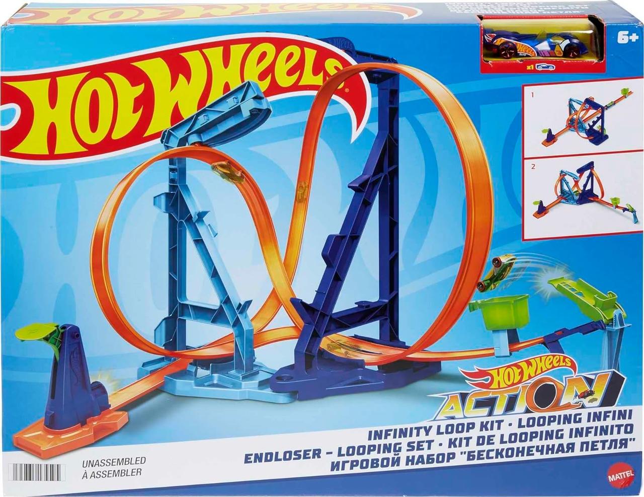 Трек Хот Вілс Нескінченна петля Hot Wheels Unlimited Infinity Loop HMX40