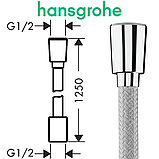 Душовий шланг hansgrohe Designflex 125 см хром Chrome 28220000, фото 3