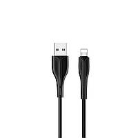 Кабель Usams US-SJ371 U38 Lightning Charging and Data Cable 1m Black